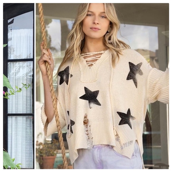 POL Tops - POL Star Spangled Stars Transitional Top